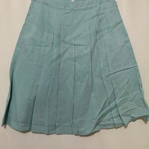 J. Jill Green A-Line Pleated Skirt